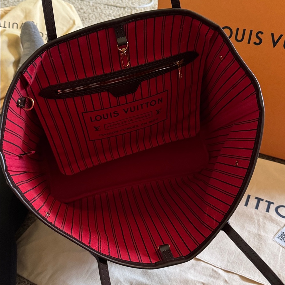 Louis Vuitton Brown Damier Ebene Neverfull MM - Picture 11 of 13